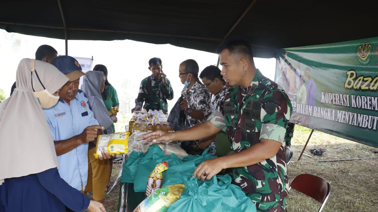 Sediakan 1.000 Paket, Korem 063/SGJ Gelar Bazar Murah Bulan Ramadhan