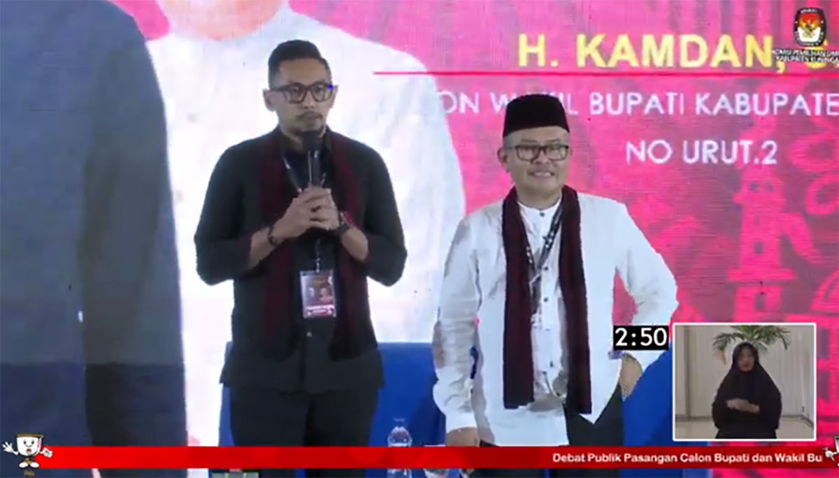 Debat Calon Bupati dan Wakil Bupati Kuningan, Ridho Paparkan Visi Kuningan Jembar dan Program Unggulan