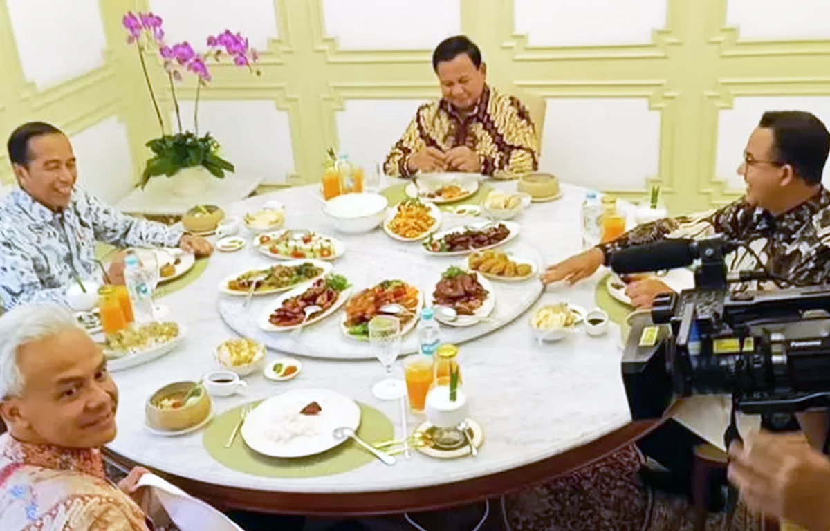 AKRAB! Presiden Jokowi Makan Siang dengan Bacapres, Ada Prabowo, Ganjar dan Anies