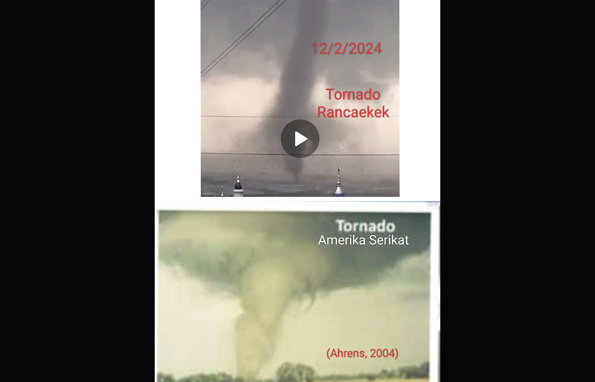Tornado Rancaekek Bandung 99 Persen Mirip dengan Tornado di Amerika Serikat
