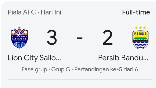 Gagal Menang, Persib Tunda Dapat Bonus Fantastis dari AFC 