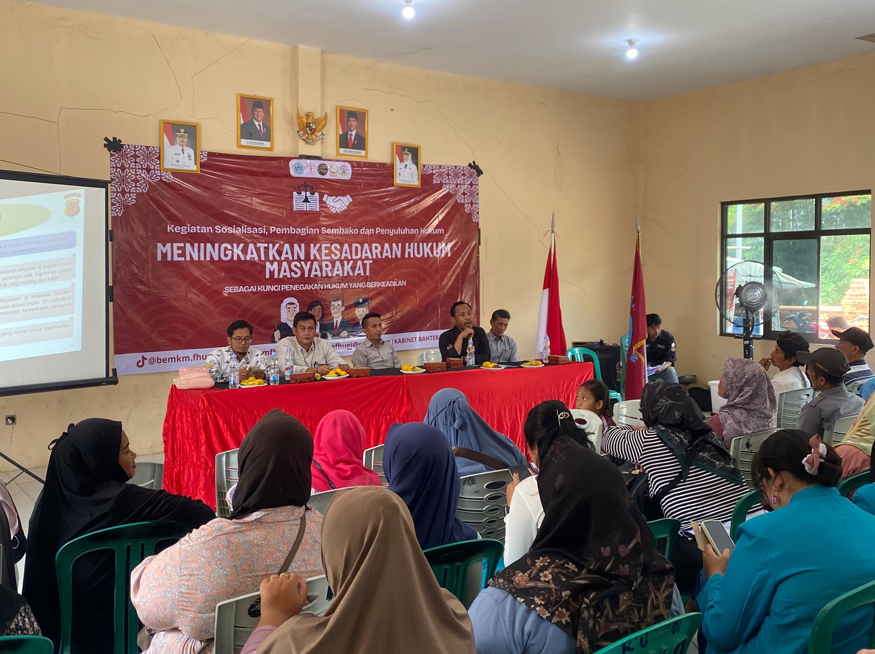 Dekat dengan Warga, FH UGJ Cirebon Gelar Penyuluhan Hukum Sekaligus Aksi Sosial