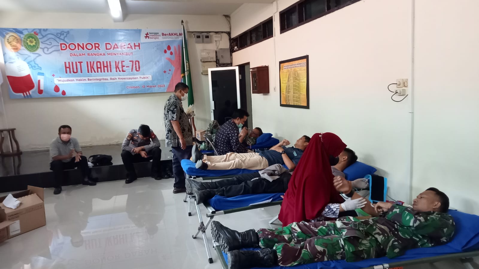 HUT ke-70 IKAHI, Pengadilan Negeri Kolaborasi dengan PMI Bantu Penuhi Stok Darah di Kota Cirebon 