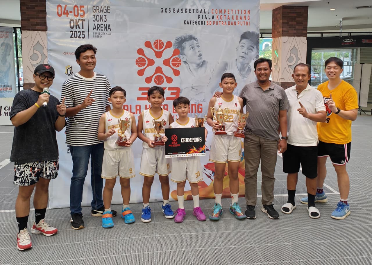 Tim Basket SD Kinderfield Kota Cirebon Raih Juara 1 Piala Kota Udang 2025