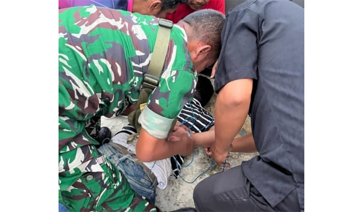 Viral, Aksi Heroik Anggota Kodim Kuningan Serka Deni Menangkap Pencuri Motor Bersenjata Api