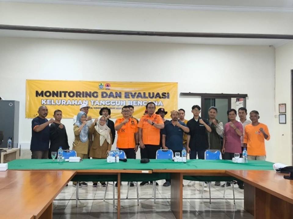 Perkuat Ketangguhan Wilayah, BPBD Kota Cirebon Gelar Monev Kelurahan Tangguh Bencana 