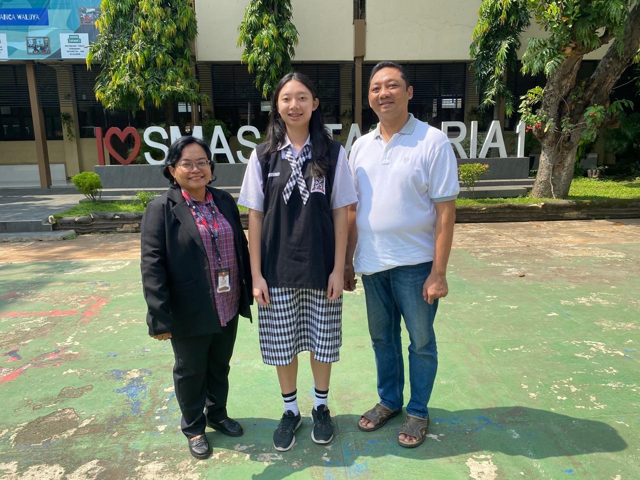 Nathania Jesslyn, Siswa SMA Santa Maria 1 Cirebon Tembus Universitas Nomor 1 Dunia