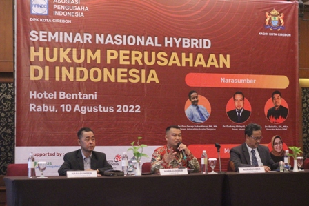 Apindo Kota Cirebon Gelar Seminar Nasional, Bahas Hukum Perusahaan di Indonesia