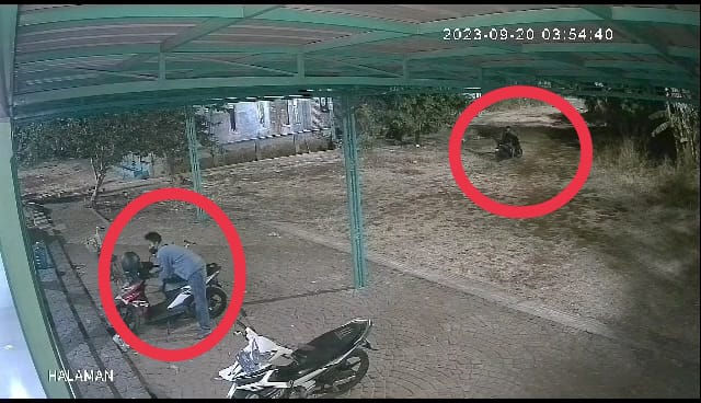Menyerahlah! Pencuri Motor Milik Santri di Desa Sampih, Wajah Anda Sudah Terekam CCTV