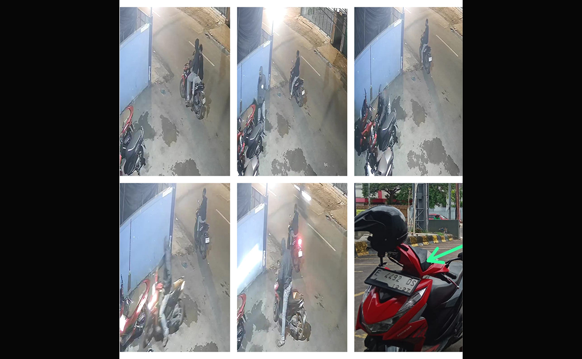 Pencurian Sepeda Motor di Cirebon, Hanya Hitungan Detik Honda Beat Berhasil Dibawa Kabur