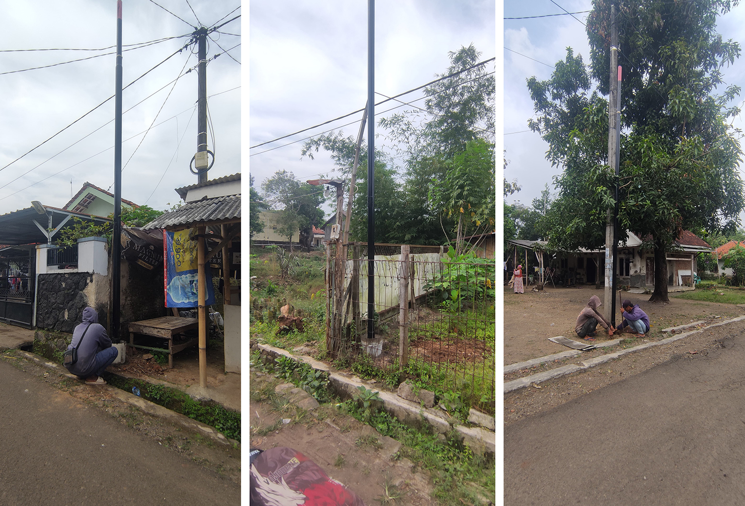 Pemasangan Tiang dan Kabel Internet di Majalengka Diprotes Warga
