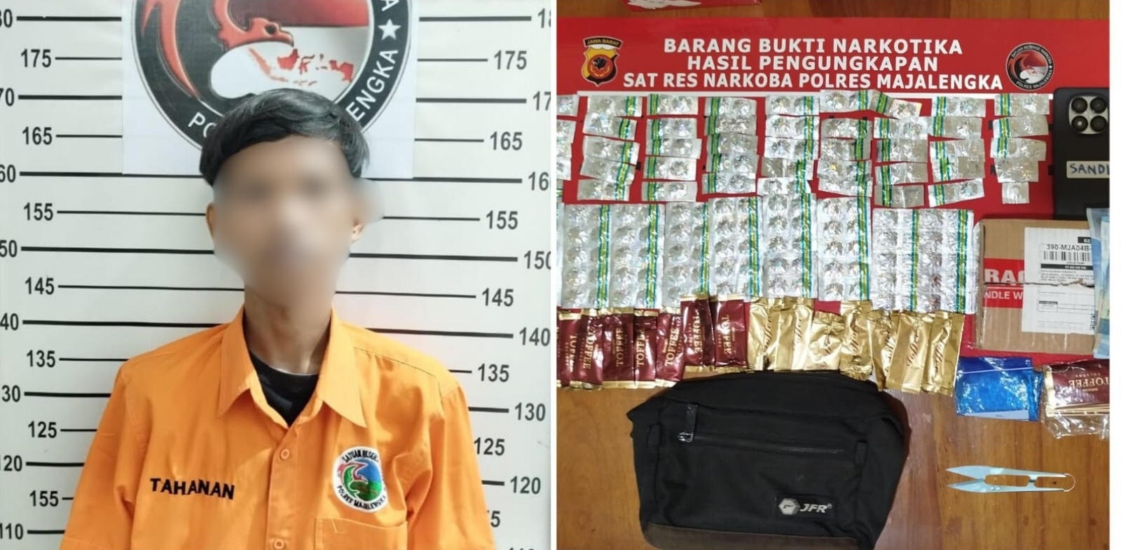 Edarkan Tramadol Ilegal, Pemuda di Jatiwangi Diciduk Polisi