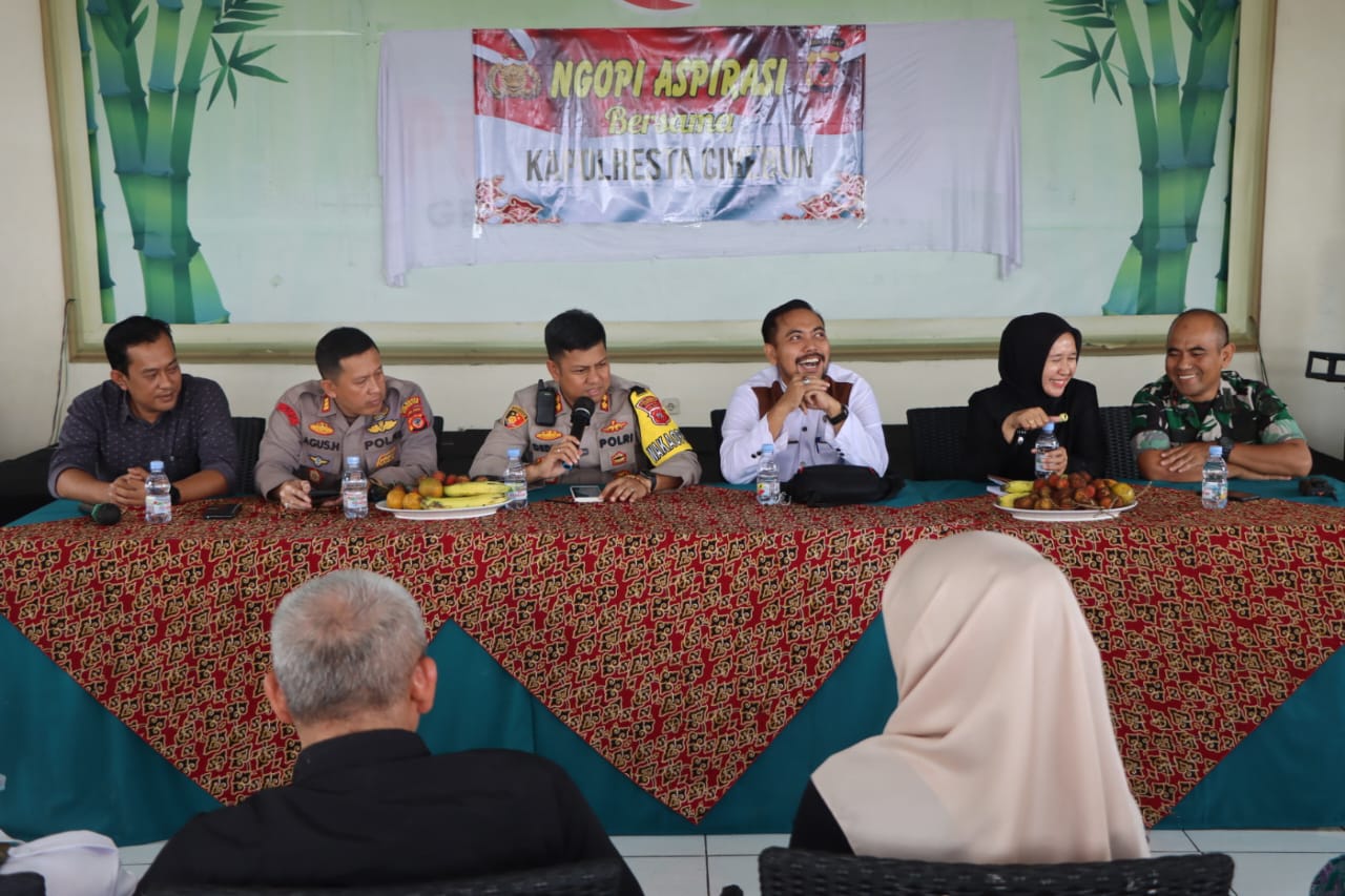 Polresta Cirebon Gelar Ngopi Aspirasi Bersama Berbagai Unsur Masyarakat Beber