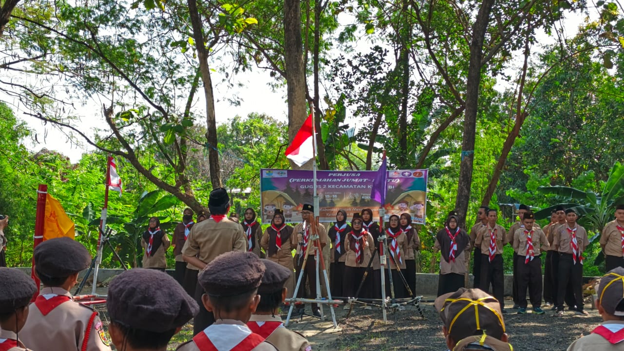 Sambut Hari Pramuka 2025, Kodim 0614/Kota Cirebon dan Gugus 2 Kesambi Gelar Perjusa 