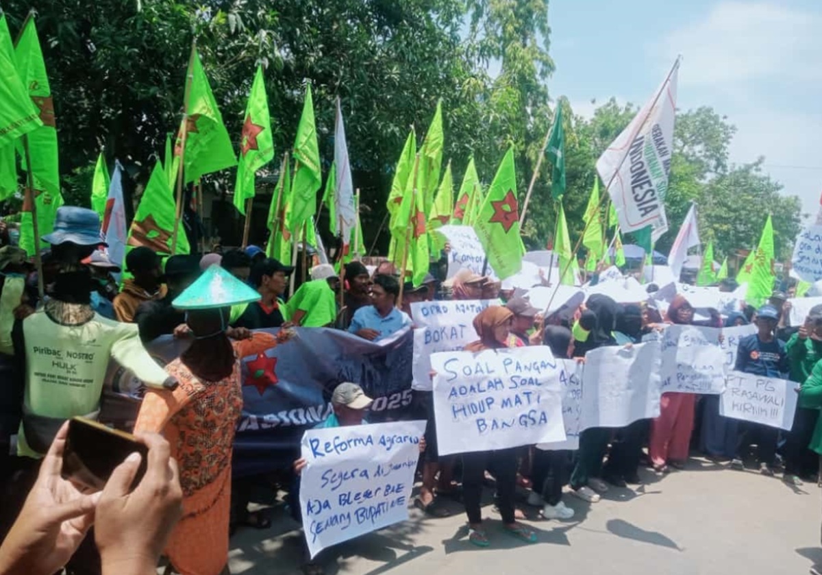 5 Tuntutan Petani Indramayu Sambut HTN, Demonstrasi di Tiga Titik