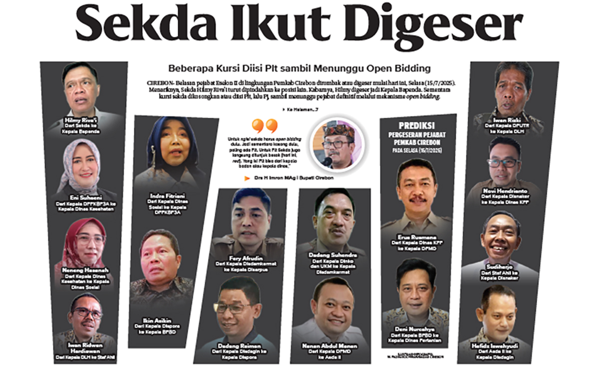 Mutasi Pejabat Pemkab Cirebon Termasuk Sekda Hilmi Digeser Imron, Cek Daftarnya