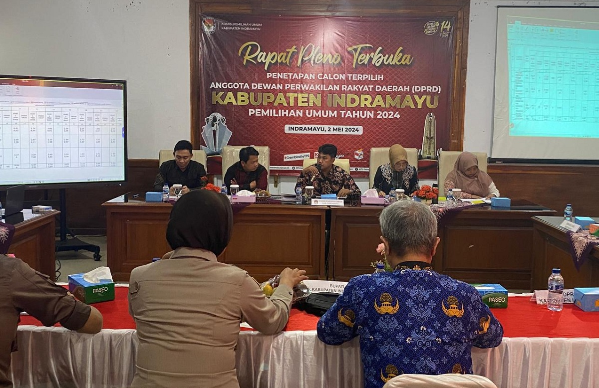  50 Anggota DPRD Indramayu Terpilih Sudah Ditetapkan KPU, Ini Dia Partai dengan Kursi Terbanyak dan Tersedikit