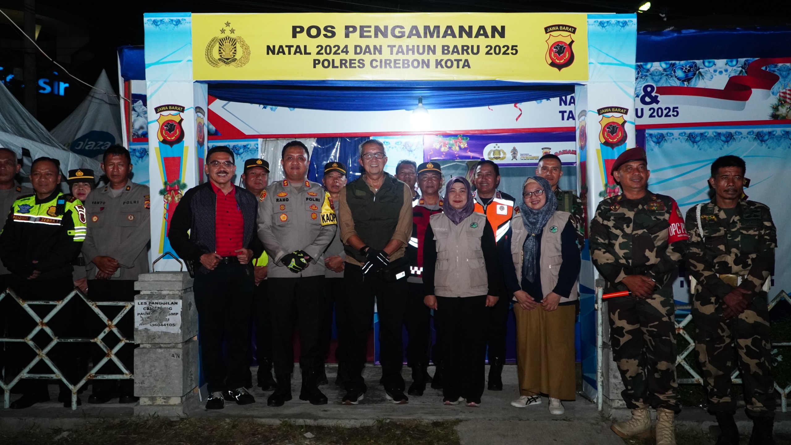 Kapolres Bersama Forkopimda Kota Cirebon Monitoring ke Sejumlah Pos Pengamanan Ops Lilin Lodaya 2024