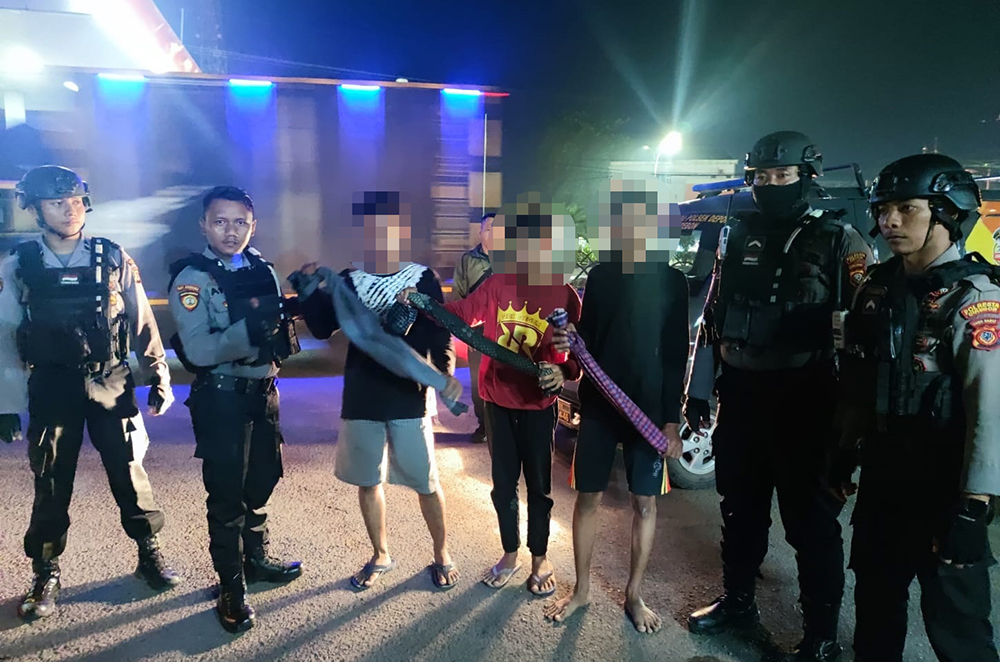 Hendak Perang Sarung, 3 Orang Diamankan Petugas Polresta Cirebon