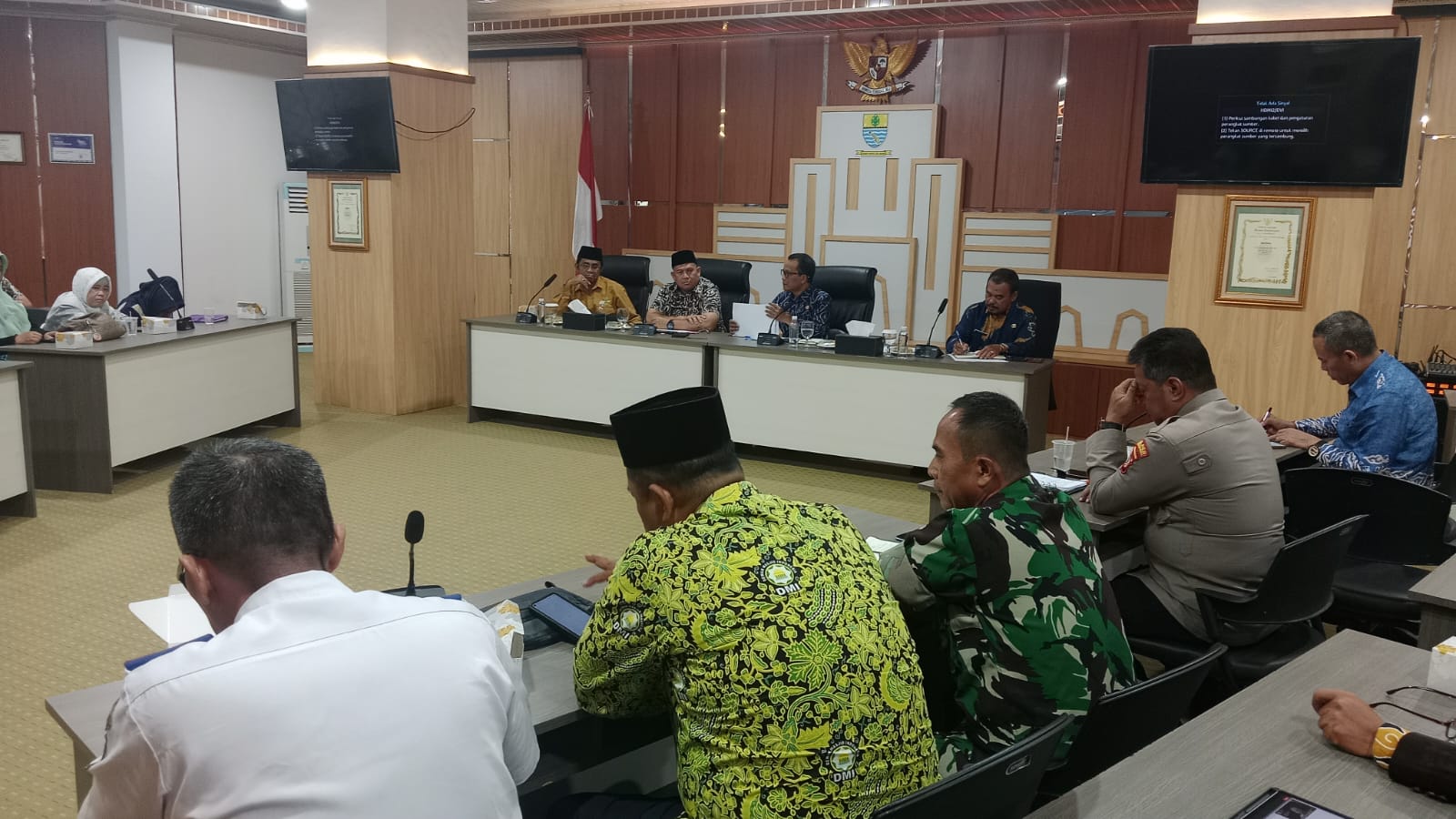 Kodim 0614/Kota Cirebon Hadiri Rapat Koordinasi Persiapan Lomba MTQ ke-57 Tingkat Kota Cirebon
