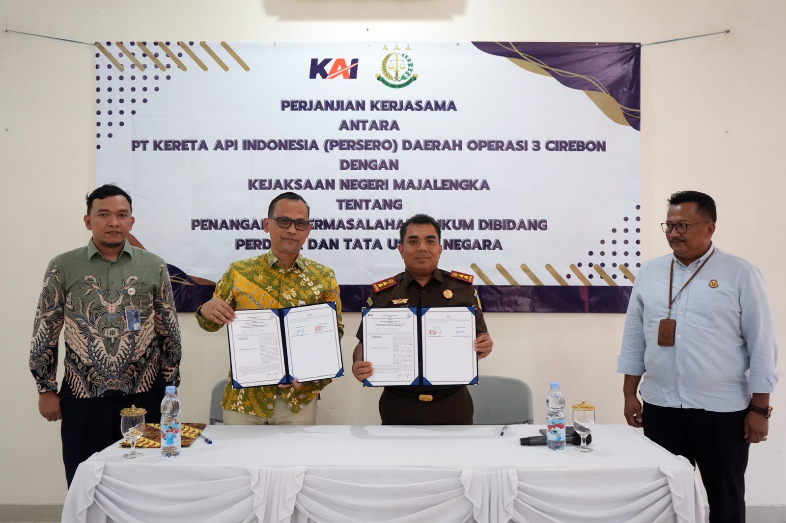 KAI Daop 3 Tandatangani Kerja Sama dengan Kejari Majalengka, Berikut Tujuannya 