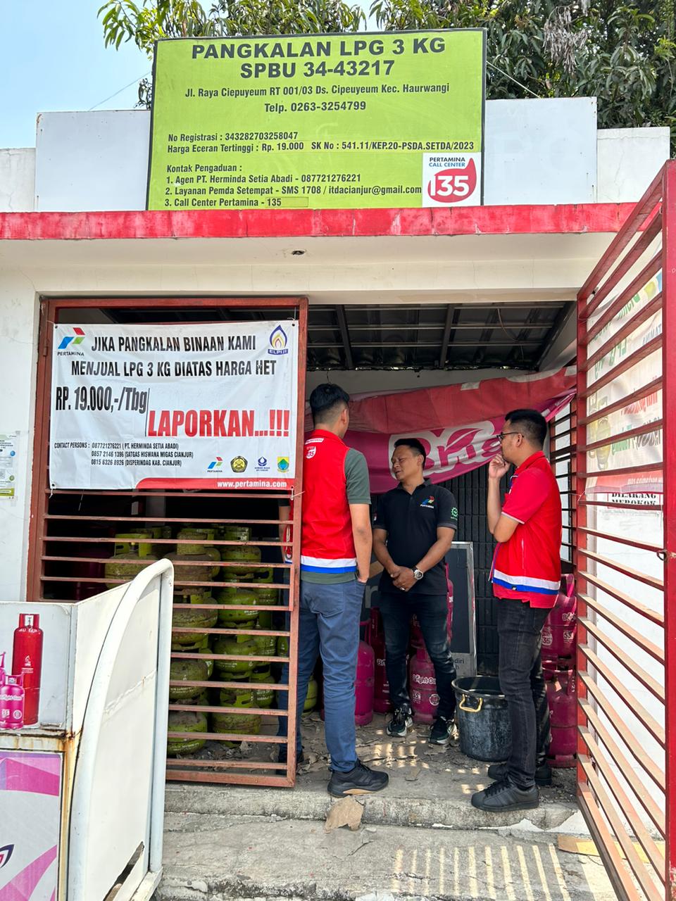 Pastikan Stok Aman, Pertamina Regional JBB Sidak ke Pangkalan LPG di Sukabumi