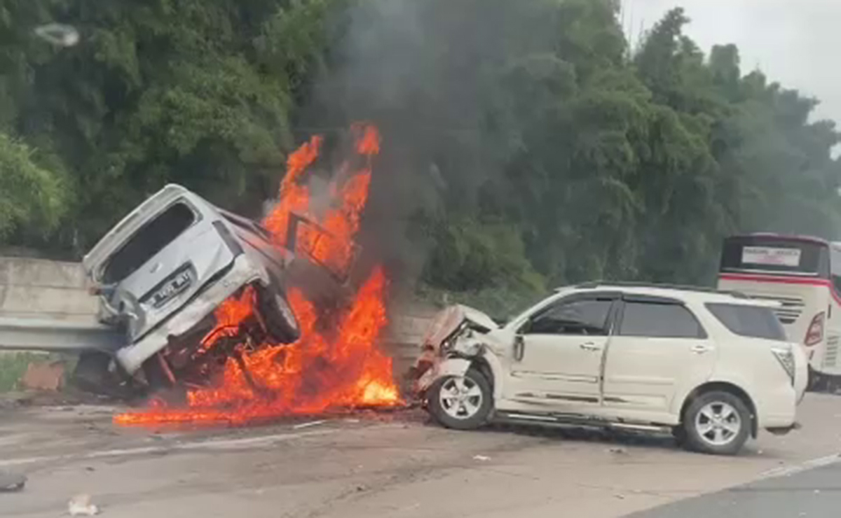 Korban Selamat Mobil Gran Max yang Terbakar, Polisi: Untuk Sementara Tidak Ada