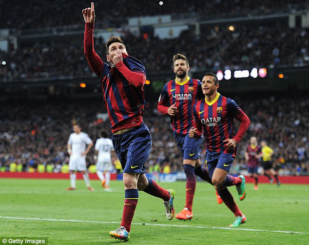 Messi Hancurkan Madrid di Bernabeu