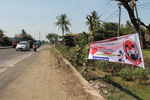 Spanduk Dukungan Prabowo-Hatta Mulai Marak