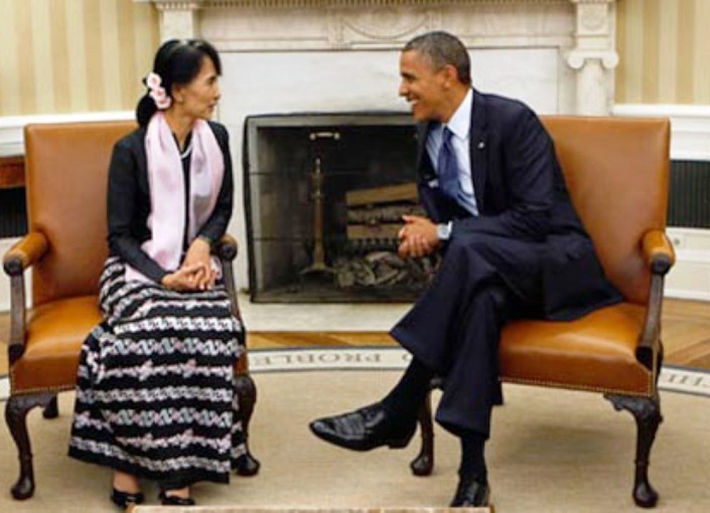 Obama Pertegas Mendukung Suu Kyi