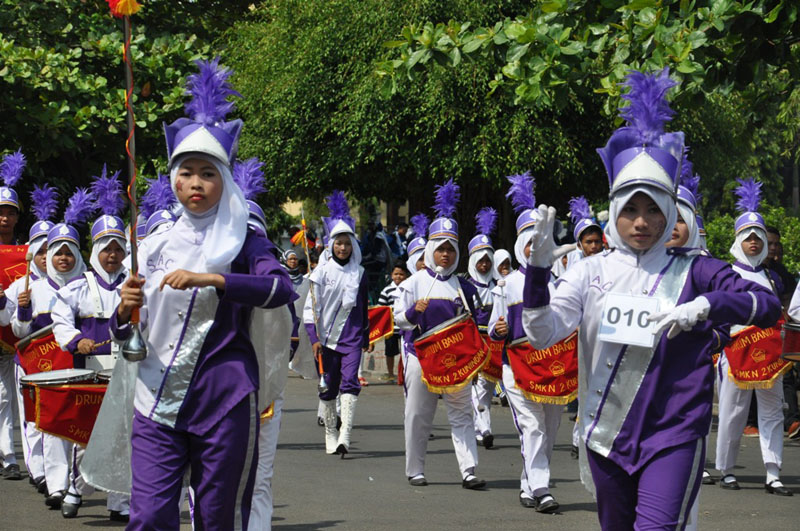 Ribuan Santri Ponpes Berlaga di Pospeda