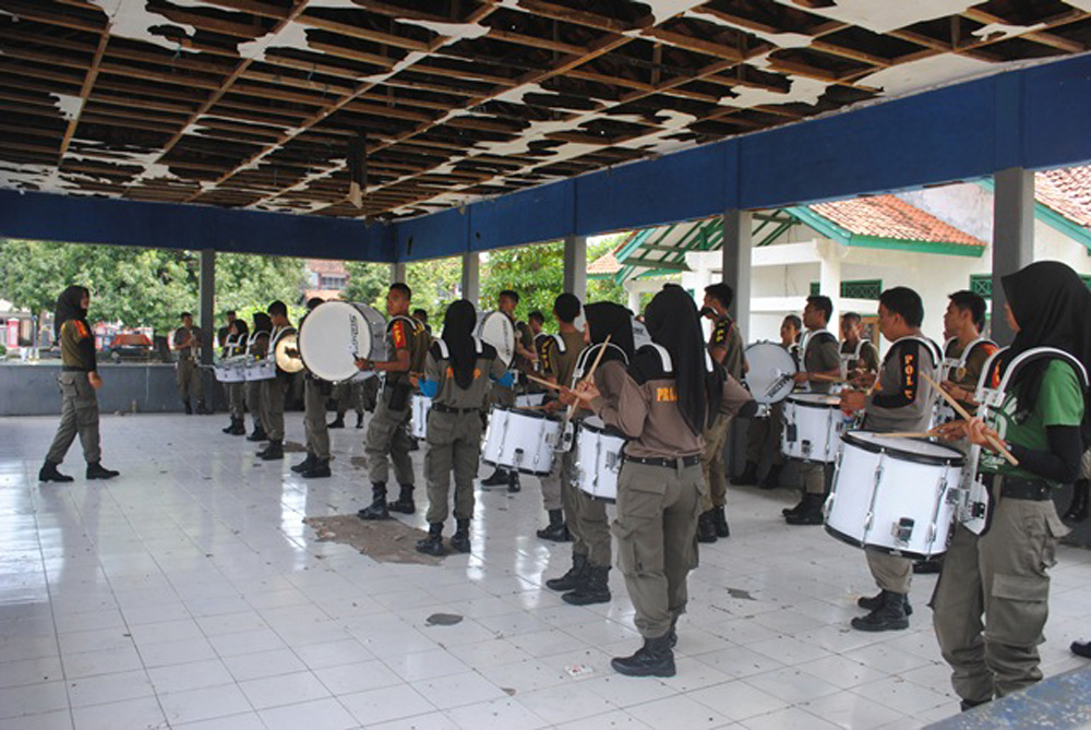 Satpol PP Intensif Latihan Marching Band
