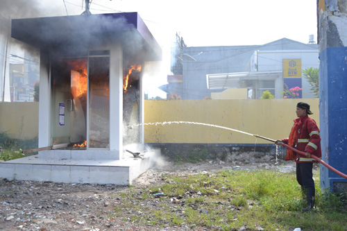 ATM Terbakar, Uang Rp250 Juta Selamat