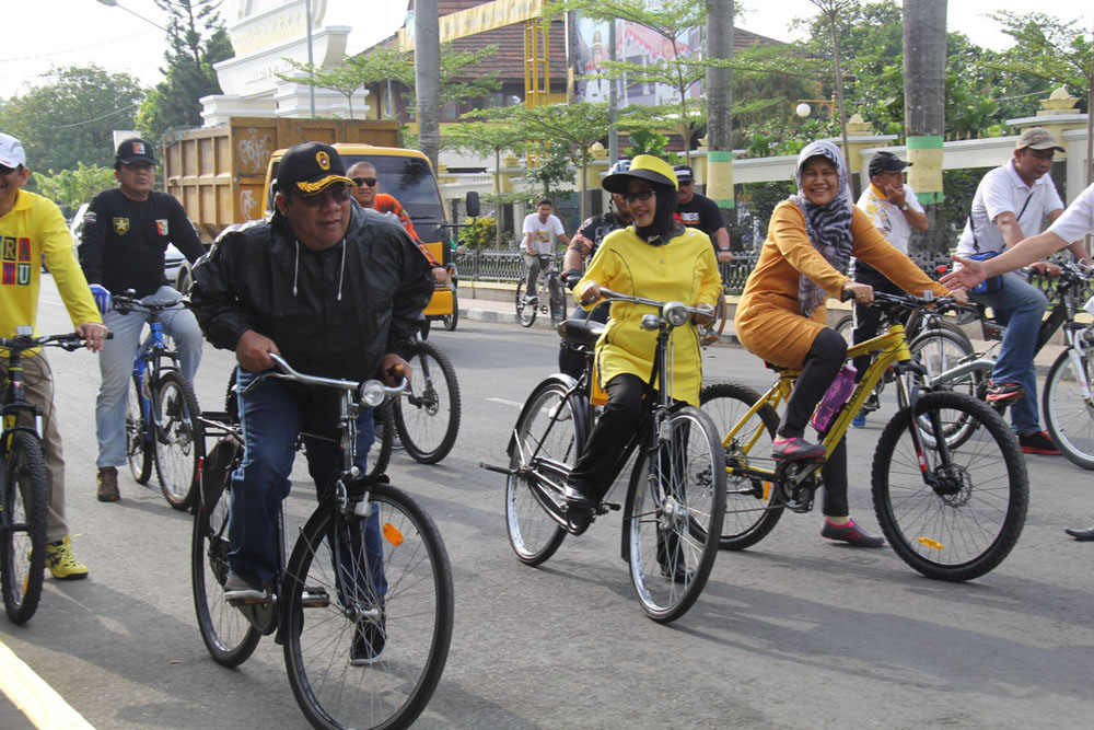 Harlah, PP Gowes Bareng Yance