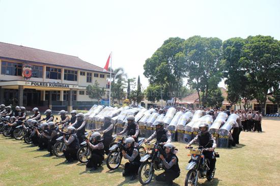 Polres Bantu Pengamanan Pilkada Indramayu