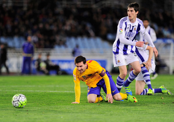 1 Real Sociedad v Barcelona 0,  Seru, Real Madrid, Atletico Madrid dan Barcelona hanya Tiga Poin