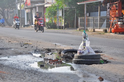 Hati-hati Jika Melintas di Jalan Cikulak Waled