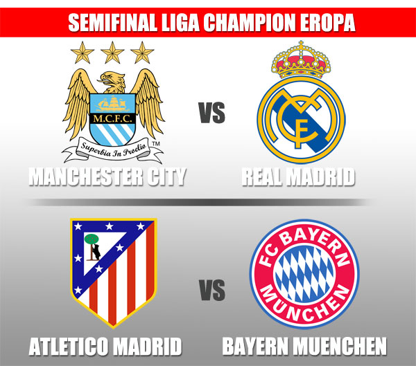 Atletico Madrid vs Bayern Muenchen, Real Madrid vs Manchester City, Walah Bisa Jadi Derby Madrid
