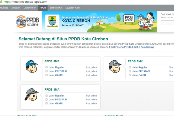 Situs PPDB Online Bikin Orang Tua Bingung
