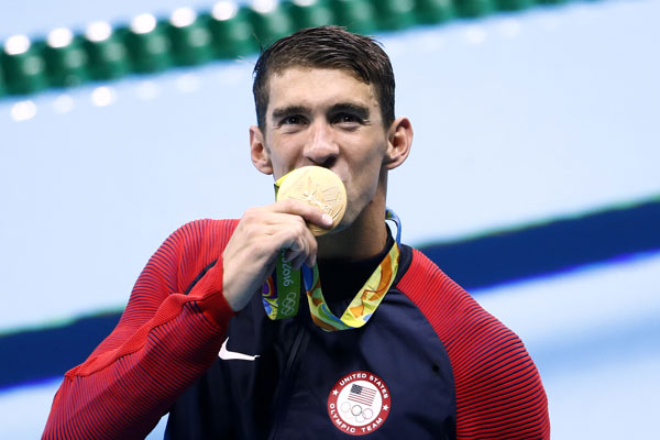 Olimpiade Rio, Phelps Raih Emas Ke-19