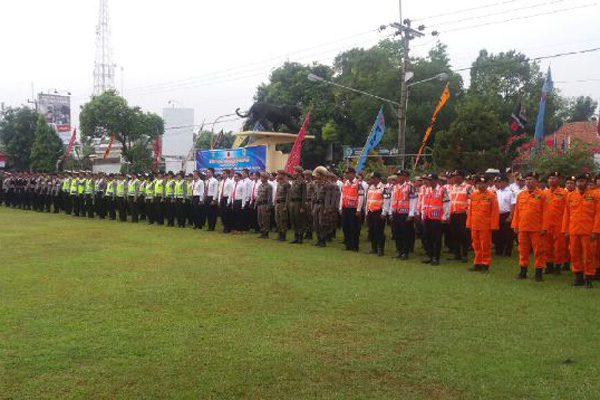 Petugas Lintas Instansi di Kabupaten Cirebon Apel Kesiapan Pengamanan Hari Raya Idul Adha