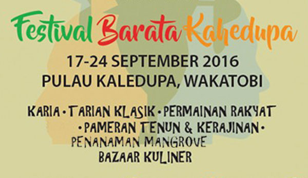 Wakatobi Bakal Luncurkan Festival Barata Kaledupa 2016