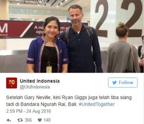 Ryan Giggs dan Gary Neville Berlibur di Bali