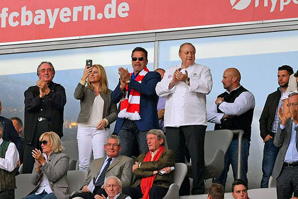 Arnold Schwarzenegger, Tamu Istimewa di Allianz Arena