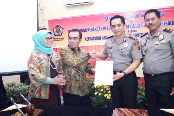 Kemenkeu Serahkan Aset Senilai Rp 5 Miliar ke Polres Ciko