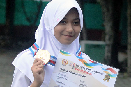 Amel Jadi Kebanggan SMPN 4 Kota Cirebon