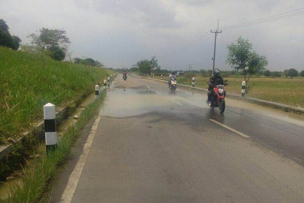 Jalan Kadipaten-Kertajati Masih Baru Tapi Sering Tergenang