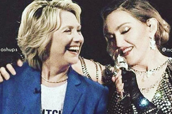 Madonna Janji Puaskan Pria Pemilih Hillary