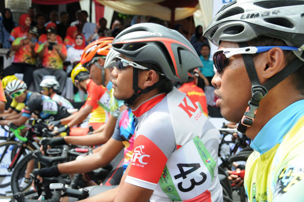 Etape I Tour de Linggarjati, Pebalap Indonesia Libas Garis Finish