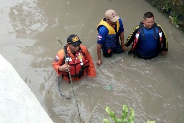 Hujan Deras, 4 Bocah Terseret Air Sungai, 1 Hilang